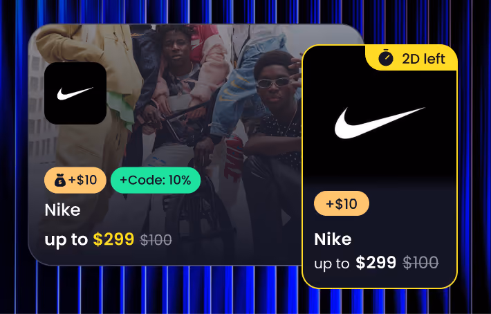 Nike discount screenshot